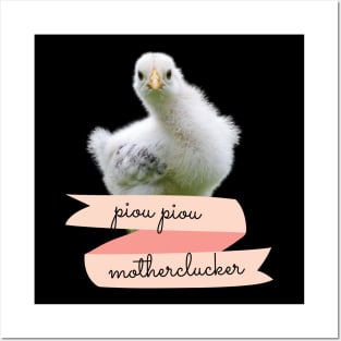 Angry Fowl Piou Piou Motherclucker Funny Chicken Lover Gift Posters and Art